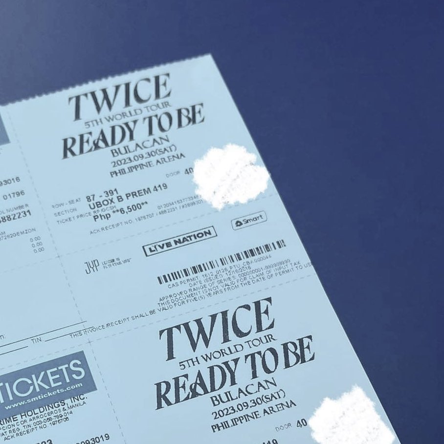 wtb4lele's tweet photo. wts | lfb

[ TWICE RTB in Bulacan ]

💌 (2) UBB PREM 419
day 1 | row 87 - seat 391

rfs: have saturday classes huhu

meet up around manila

#TWICE_5TH_WORLD_TOUR_BULACAN https://t.co/pLxpqfLxjx