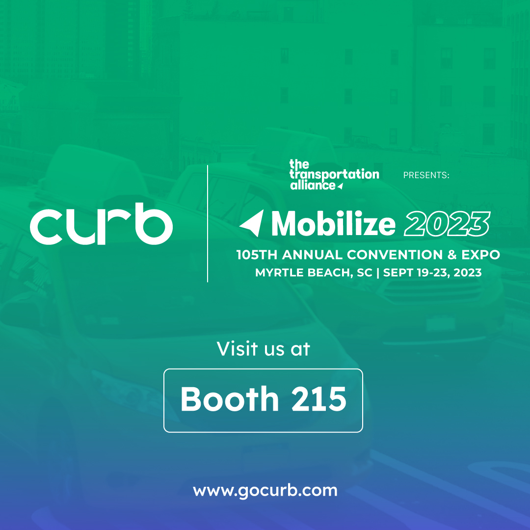 Today marks day one of @TranspoAlliance Mobilize 2023! 🚖 🏙️ Visit us at booth 215 to learn how Curb is shaping the future of urban #transportation & discover our innovative #mobility solutions and latest #NEMT features. Don’t miss out! #gocurb #mobilize2023