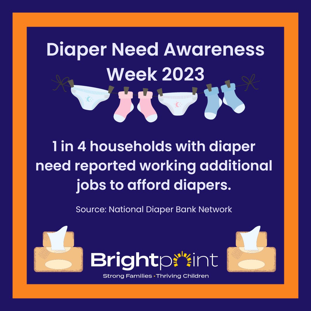 AhlquistCenter's tweet image. Did you know the price of diapers has increased 32 percent since 2019? Its no wonder families report skipping meals or working extra jobs to afford this basic need. Tell your legislator its time to #EndDiaperNeed in Illinois by visiting brightpoint.org/affording-diap…