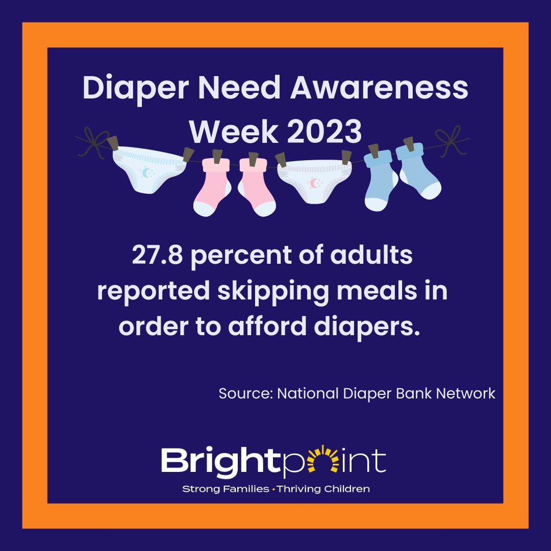 AhlquistCenter's tweet image. Did you know the price of diapers has increased 32 percent since 2019? Its no wonder families report skipping meals or working extra jobs to afford this basic need. Tell your legislator its time to #EndDiaperNeed in Illinois by visiting brightpoint.org/affording-diap…