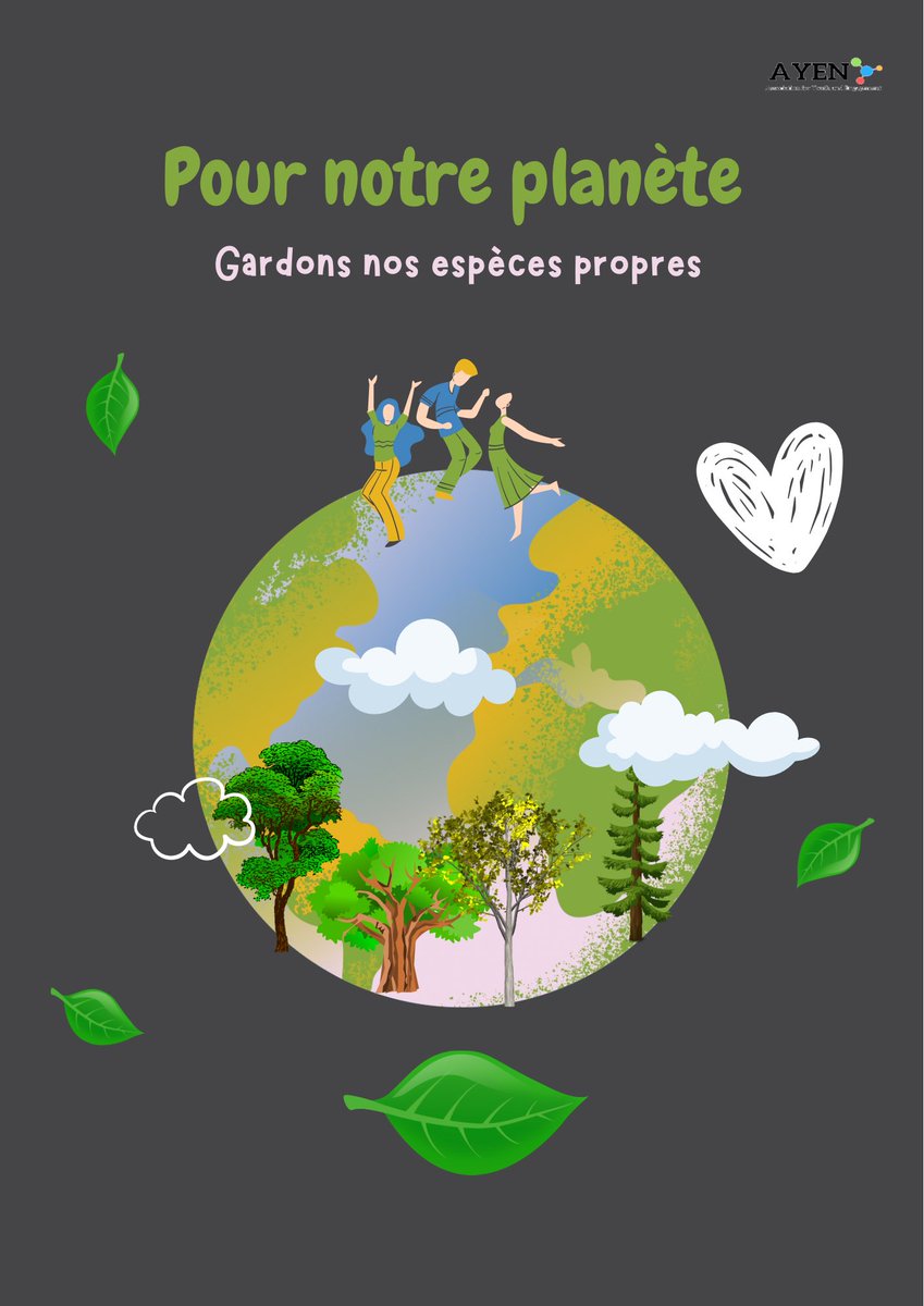 ⏳ La minute Culture générale : 

19 septembre 2023, journée mondiale du nettoyage de la planète 🏞♻️

Pour notre planète...Gardons nos espaces propres 🙏