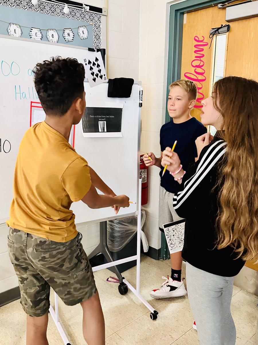 Engagement was the name of the game in Mrs. Brandmeyer's 7th grade science class today! SS were working on parts 1 and 2 of CERs: Solid CLAIMS and EVIDENCE. So Twitter: Is your shower towel clean or dirty after showering? #WeAreWentzville