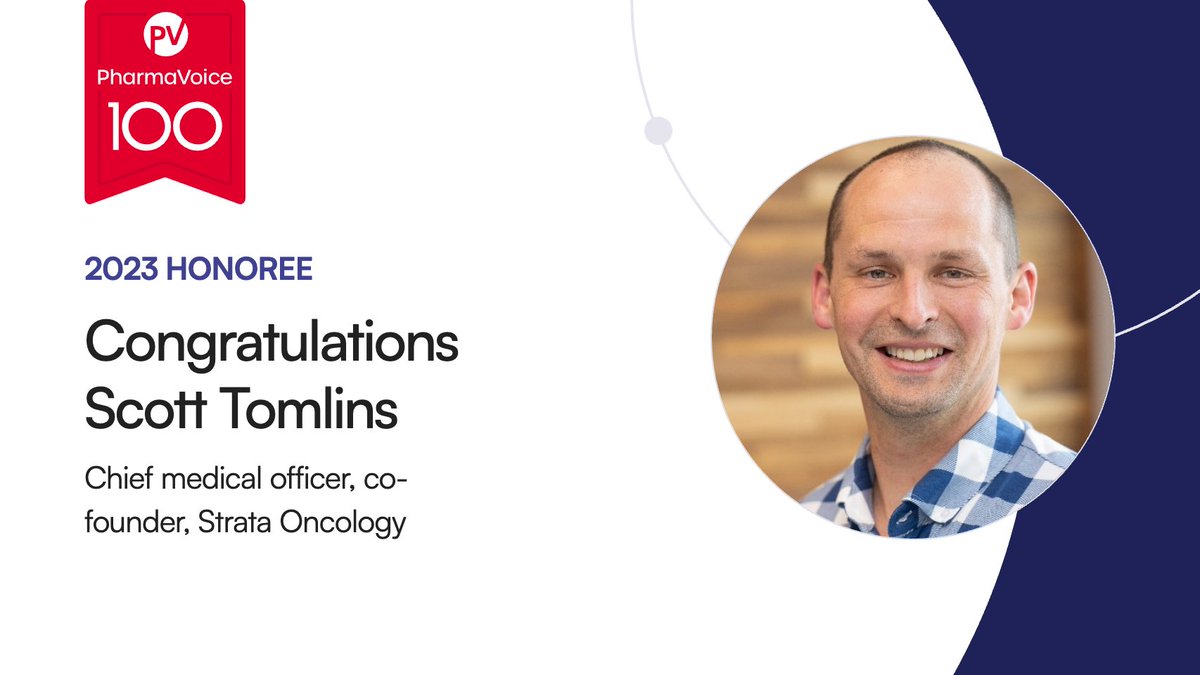 Congrats to Scott Tomlins on being a 2023 <a href="/PharmaVOICE/">PharmaVoice</a> 100 honoree! Thank you for your endless commitment to improving the lives of patients with cancer. View his profile here: bit.ly/3PIvZES
