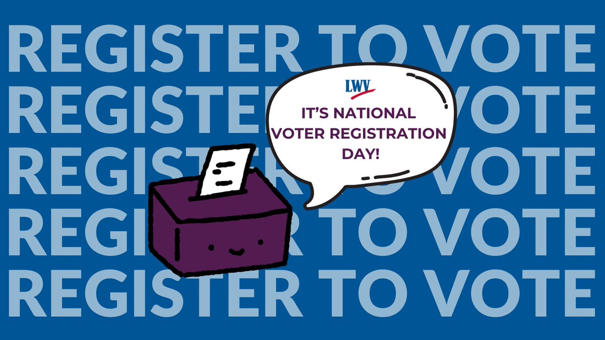 Today is a GREAT day to register to vote! Register to vote or check your registration status at VOTE411.org