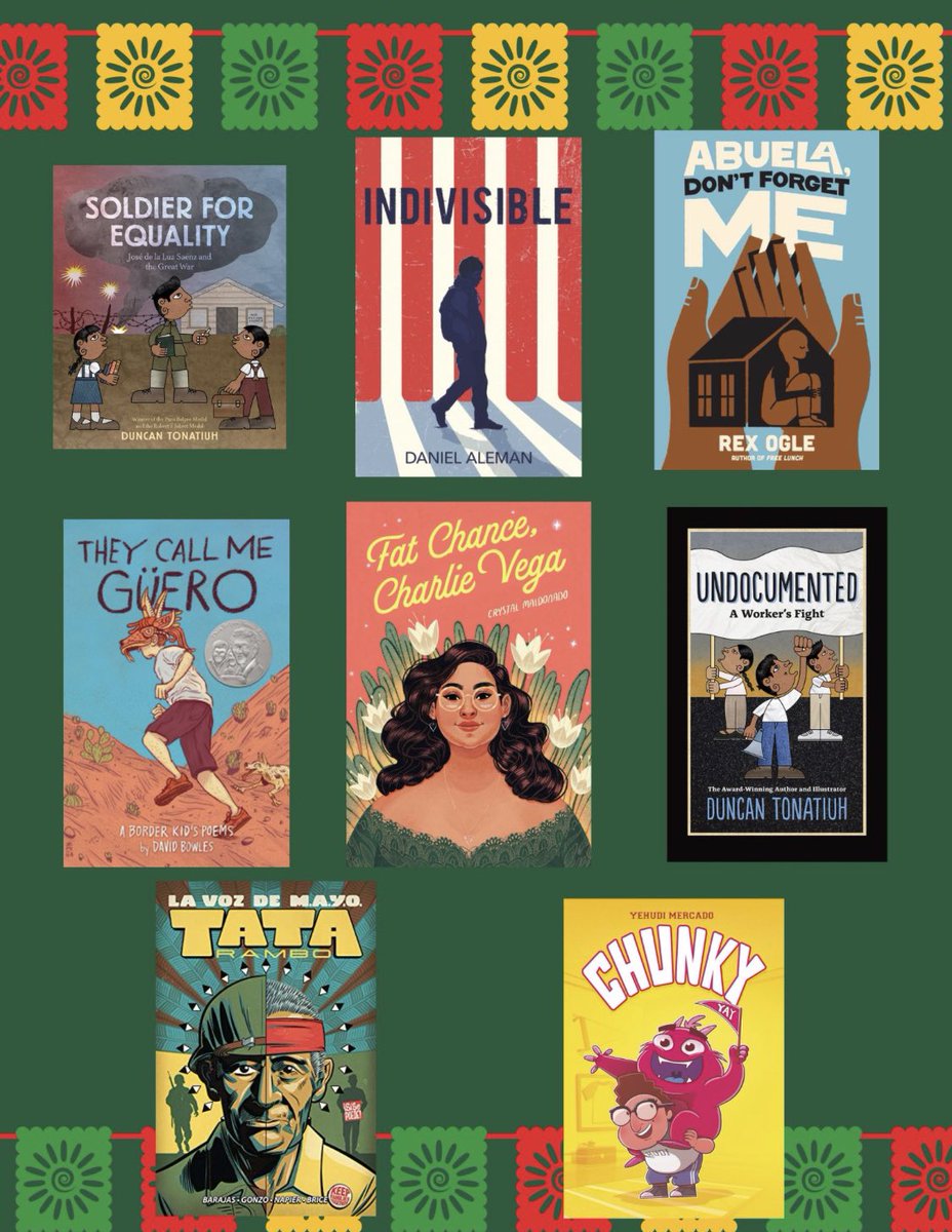 TaftHSLibrary's tweet image. Last Friday, September 15, was the start of #hispanicheritagemonth 🪇 Celebrate with these great titles!

#raiderslibrary