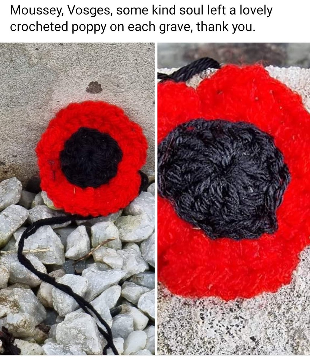 79 years ago 31 soldiers of the SAS Regiment were murdered on Hitler's orders and are buried at Moussey in NE France.
Someone has anonymously placed a hand-made poppy on each grave.