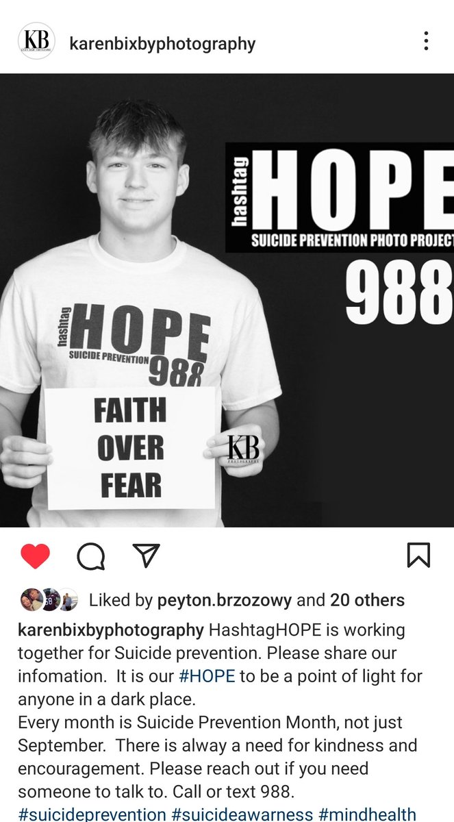 MckKenPey's tweet photo. Be the light in someone's darkness. 
You're never alone.
#hashtaghope #suicidprevention2023 #peytonslastride #wildcatpride https://t.co/BSu7YUZooa