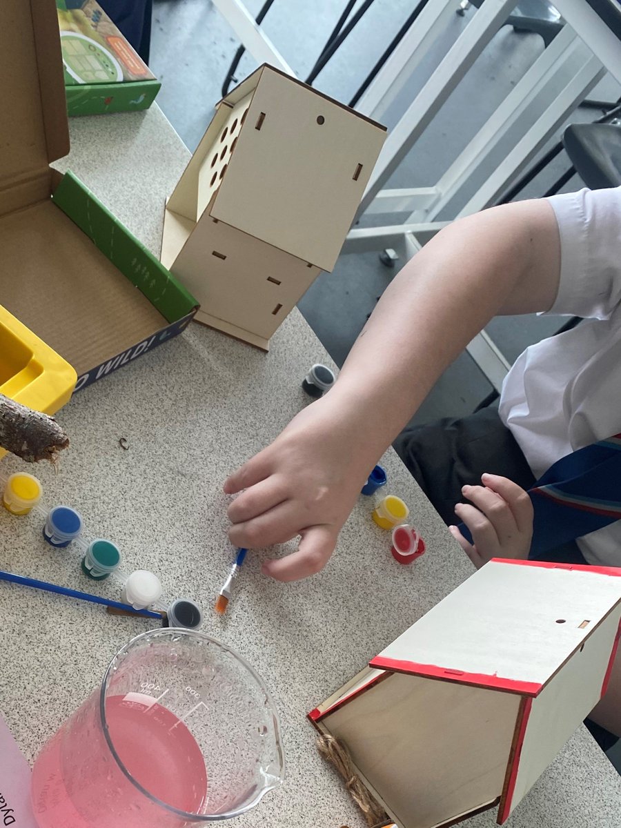 HighfieldLA's tweet photo. Our clubs are open this week and our #EcoStars have been making and painting bird houses and bug hotels for our academy garden. Why not join us on Wednesday's after school. #LeadingMyCommunity #Enrichment #BeEngaged #ShineLikeAStar https://t.co/HFowzBTIQc
