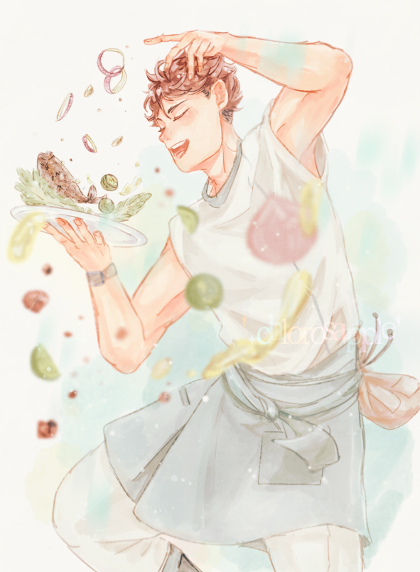 spice, camera, action📸 #oikawa #haikyuu cooking au
