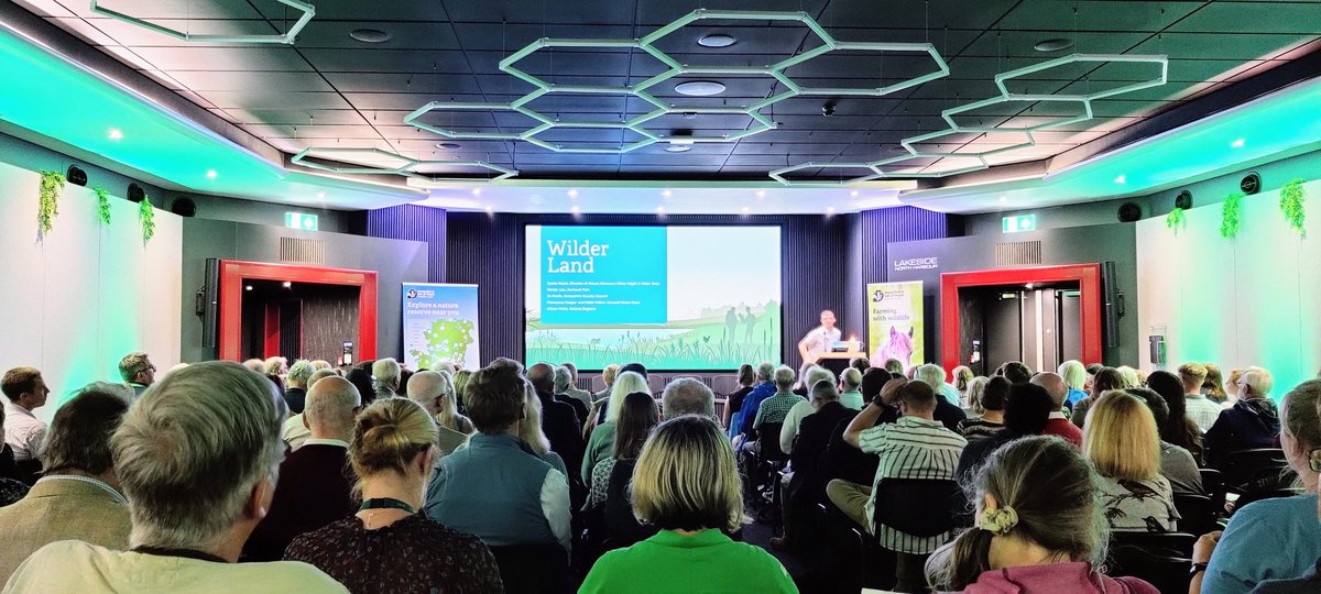 Spent an interesting afternoon at <a href="/HantsIWWildlife/">Hampshire & Isle of Wight Wildlife Trust</a> Wilding Conference. Some very powerful presentations especially on water quality. 🤔