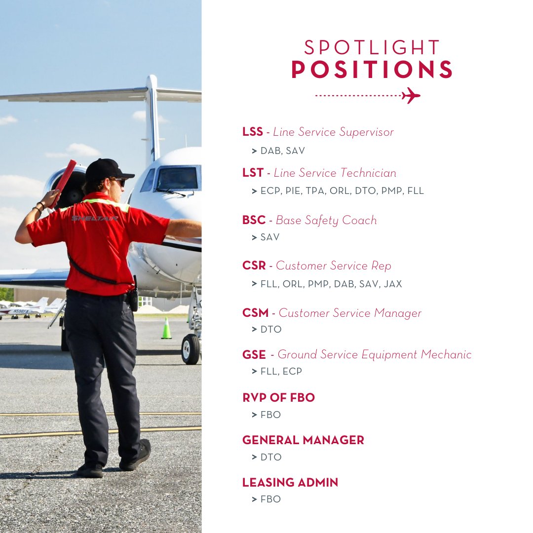 Sheltair is now #hiring!

Explore all job openings:
hubs.li/Q022Kfz70

#FamilyFirst #FuelBuildServe #NowHiring #Apply