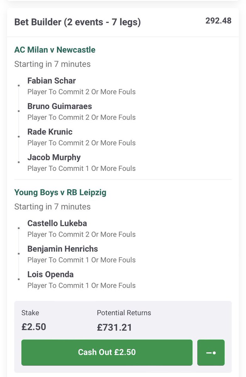 InplayIcon's tweet image. 17:45 champions league fouls - decent odds Gl