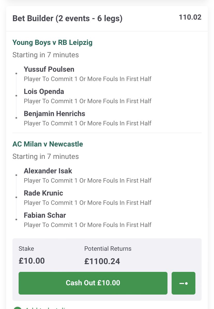 InplayIcon's tweet image. 17:45 champions league fouls - decent odds Gl