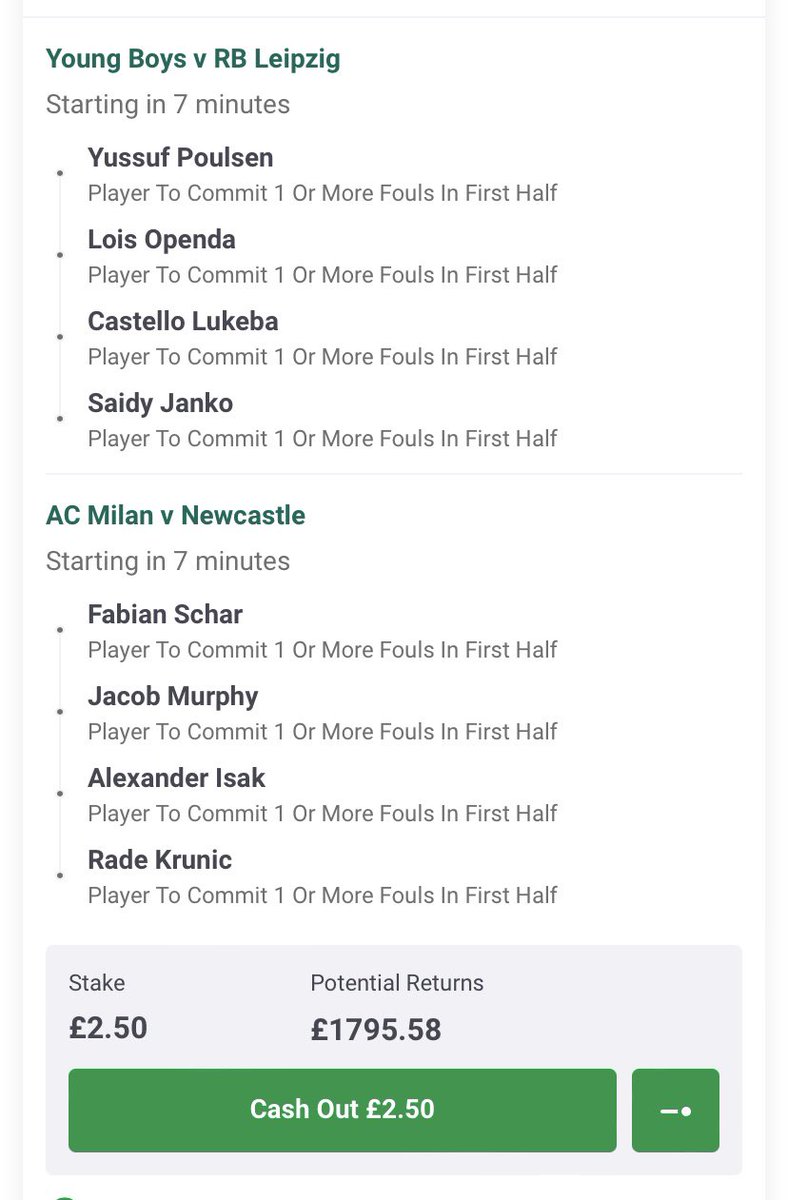 InplayIcon's tweet image. 17:45 champions league fouls - decent odds Gl