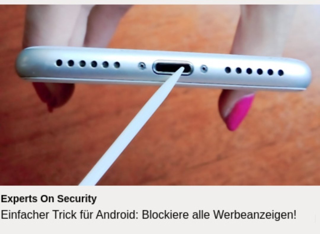fluxxus's tweet photo. Muss man wissen: Werbeanzeigen blockieren durch herumstochern im USB-Port! #LifeHacks

Ich hoffe diese #Clickbait-Anzeigen werden dadurch auch blockiert. https://t.co/uZMYhx4nN2