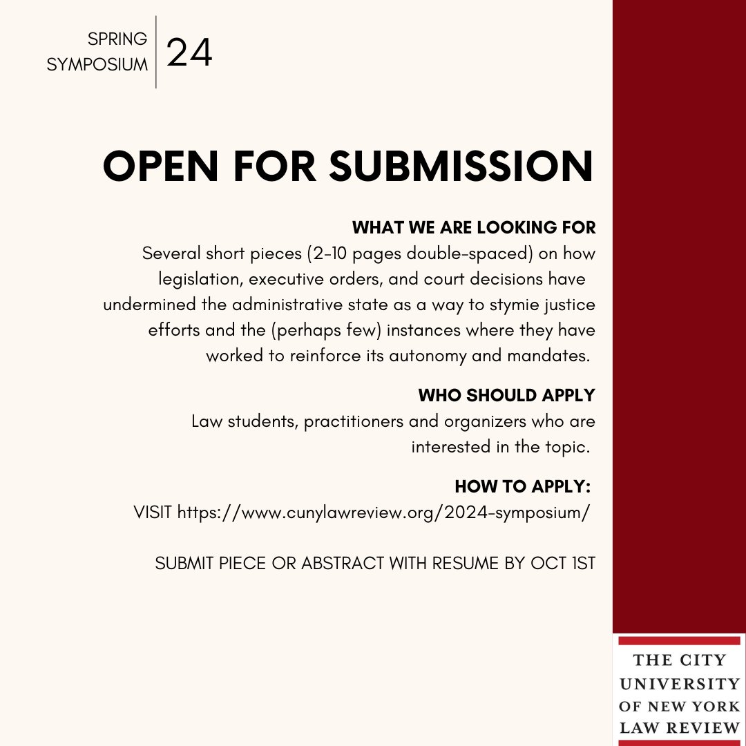 We're now accepting submissions for the 2024 Symposium Edition! More details &amp; submission guidelines below: