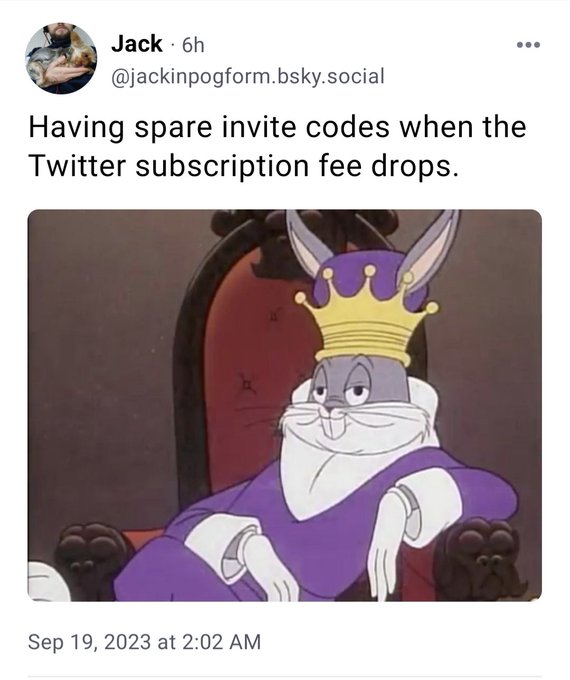 I have 5 codes if you'd like one!  It's our moral imperative to make a platform relevant by filling it<a href="/tag/mvsales"class="tags"><span>#mvsales</span></a>