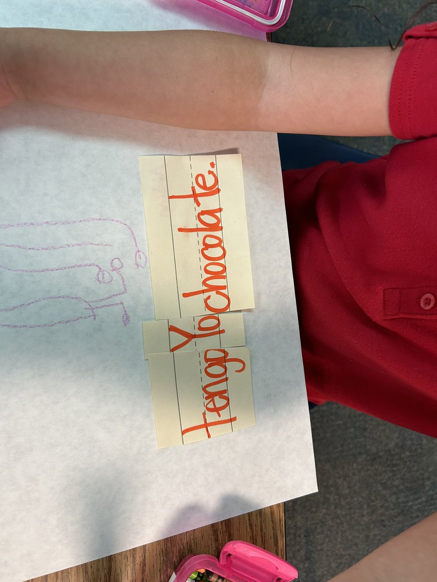 We are working on our sentences. Love the progress they are making.