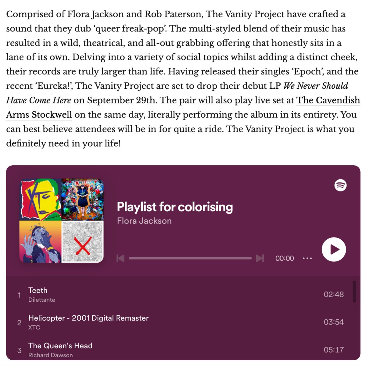 We made a playlist of songs we LOVE for <a href="/ColoRising/">ColoRising</a> thanks for the kind words! colorising.com/colorising-mix…