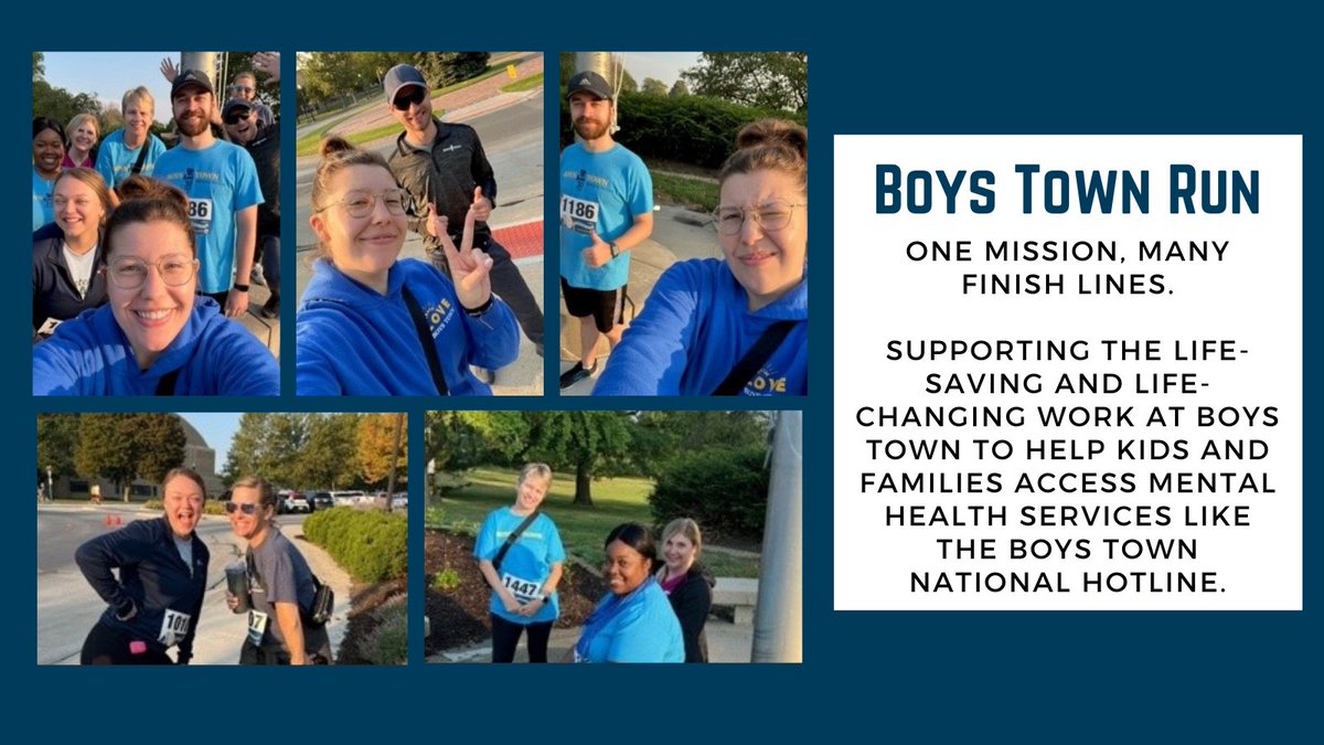 BoysTownHotline's tweet image. Check out the fun we had at the Boys Town Run! We are so thankful to all the participants who came out to support mental health care for kids and families. Your support means that more kids will be able to talk through their feelings and find help and hope. #withhelpcomeshope
