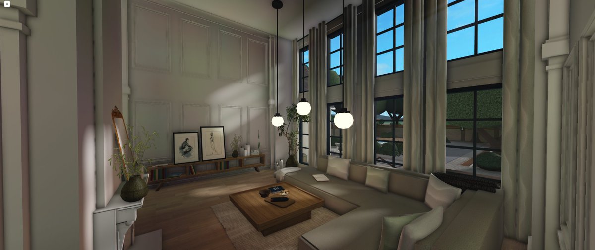 clsudyvry's tweet image. shes finally done 😍

worth $2.5mil and 95% plot data

credits - @NoktunalR (Layout/kitchen), @egwynox (inspo/fireplace/decals) (@Look_io_kas decals), @R3troVibes (living room).

@FroggyHopz_RBLX @RBX_Coeptus 

#WelcomeToBloxburg #bloxburgbuilds #bloxburgbuild #bloxburg #roblox