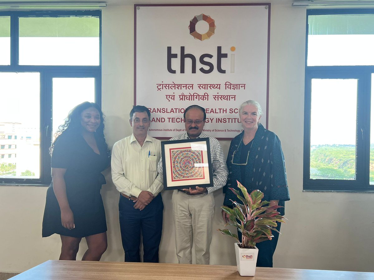 THSTIFaridabad's tweet photo. Delegates from the @USAID office of HIV/AIDS, Dr Benny Kottiri, Ms Margaret McCluskey &amp; Dr Ashley Lima visited @THSTIFaridabad to discuss the ongoing collaborative program between India &amp; Africa focused on #HIV research &amp; interacted with researchers.
@DBTIndia @rajesh_gokhale https://t.co/2Su4Oep8f2