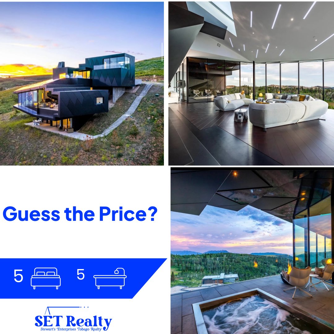 Guess the price?
#Realestate #LuxuryListing #Guesstheprice #SETRealty #StewartsEnterprisesTobagoRealty