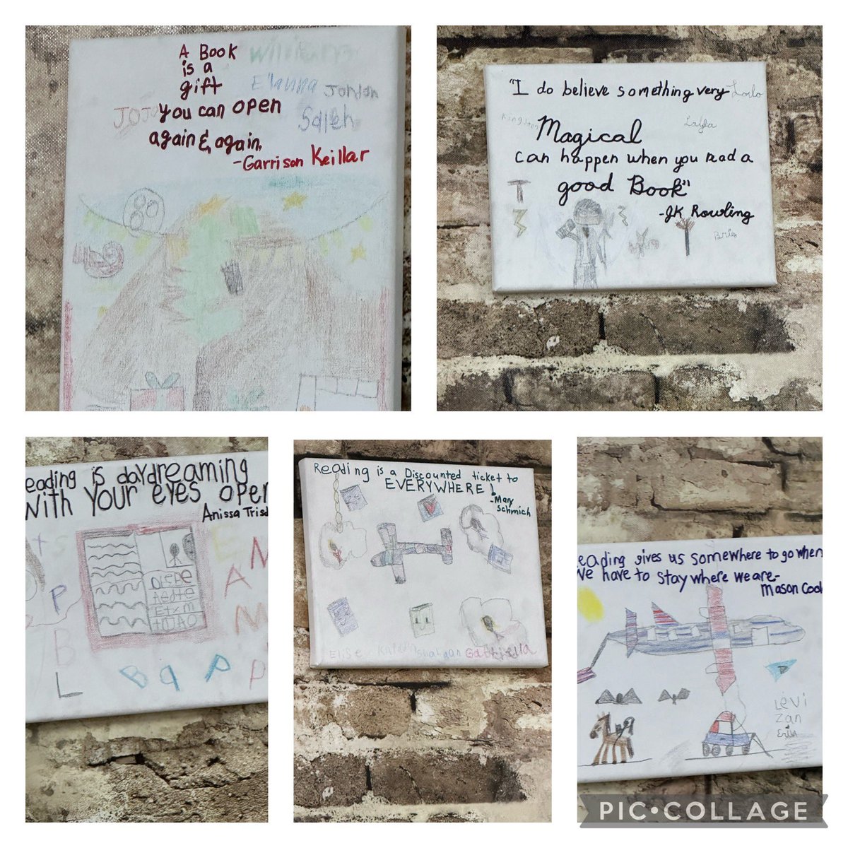 My students picked out reading quotes and decorated a canvas to hang in our classroom library! I ❤️ how they turned out! <a href="/SlaughterES/">Slaughter Elementary</a> <a href="/SlaughterLC/">Slaughter Elem LC</a> #itsaslaughterthing #mymisdreads #misdreads #WeAreMckinney