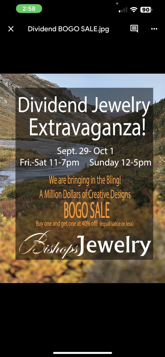 BishopsJewelryG's tweet photo. PFD Dividend Jewelry Show this Weekend Only!  The Bling is here!
Find us at the Bentley Mall 
Bishops Jewelry Gallery https://t.co/iK2ba26br3