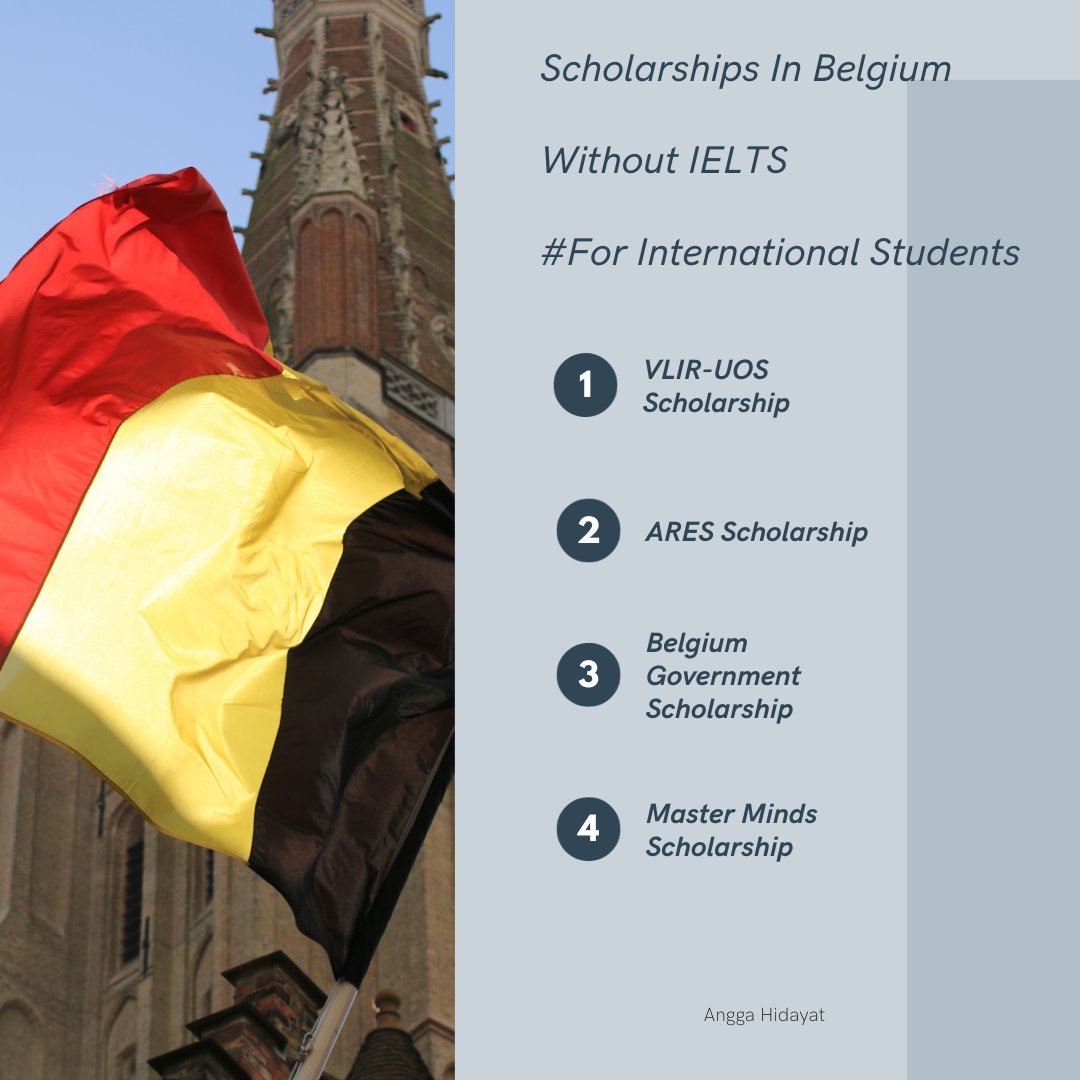 Ready to study in Europe? Explore these awesome scholarships for Belgium—no IELTS required! 🌍🎓 #StudyAbroad #Scholarships #StudyAbroadGoals #EuropeanEducation #GlobalLearning #InternationalStudents #EducationOpportunities