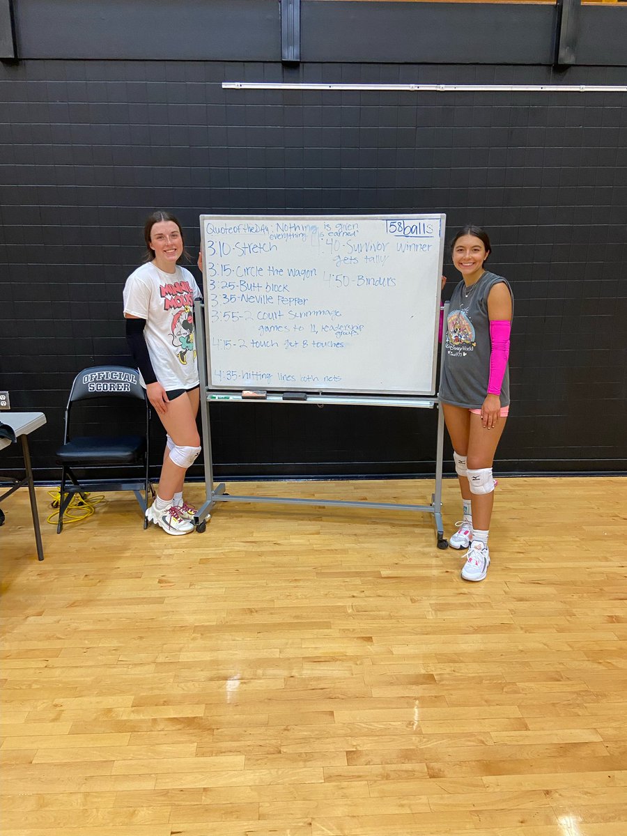 Eagles_VBall's tweet photo. Senior captains Emily & Raegan did an awesome job planning and running practice today! #captainspractice #futurecoaches?!?!? https://t.co/yrA3lIrmM0