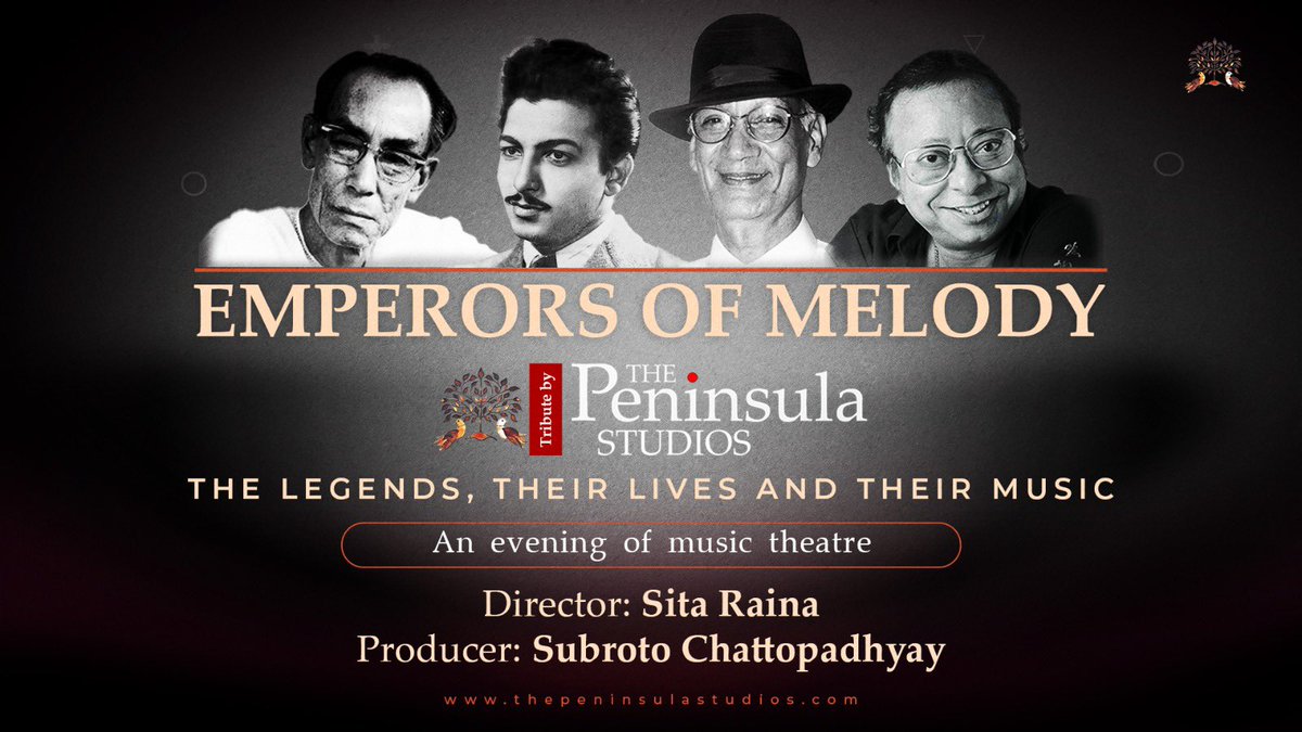 Our <a href="/StudioTPS/">ThePeninsulaPost</a> latest production celebrating the Legends, their Lives and their Music

#SDBurman #MadanMohan #OPNayyar #RDBurman

Directed by <a href="/RainaSita/">sita raina</a> <a href="/SitaRaina/">Sita Raina</a> ,  Produced by <a href="/SubrotoC/">Subroto</a>