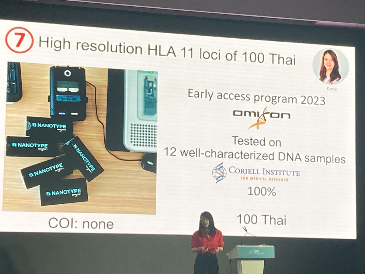 Yes we can also genotype high resolution #hla using #nanopore sequencing! Thank you @Thidathipw for all your brilliant work and educational activities @nanopore #nanoporeconf #nanotype #transplantation