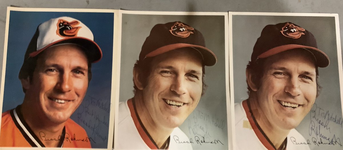 The autographs may have faded over the decades, but the memories have not. RIP #BrooksRobinson @WJZ13sports @wjz @Orioles