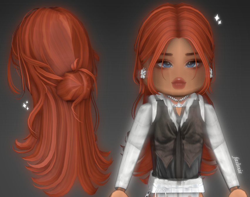 fasloxie's tweet photo. ˚₊‧꒰ა Casually Tied Hair, Out Now!!

— Purchase them here: https://t.co/i6MwLF4paI

#roblox #robloxdev #robloxugc #robloxart #blender https://t.co/l4daSrnHv8