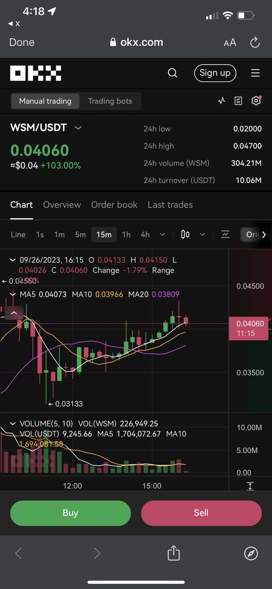 crypto_life_'s tweet photo. Yes sir $WSM thanks @CryptoGenieCoin https://t.co/npo1v7HEX7