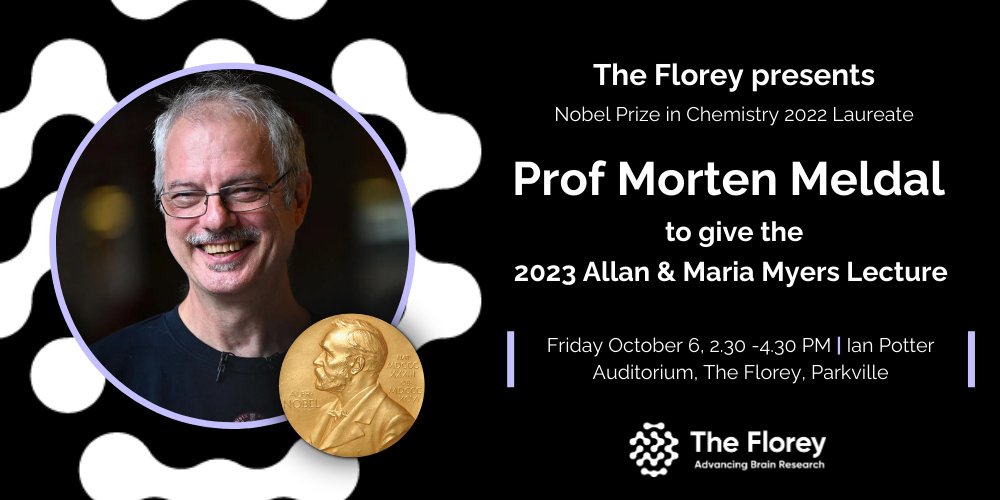 The Florey (@theflorey) on Twitter photo Calling scientists and chemists in Melbourne 🧑🔬
Coming all the way from Copenhagen, Prof Meldal will *next week* present his Nobel Prize-winning work in 'click chemistry' work to the scientific community in Parkville 🧪
Register your attendance here: bit.ly/ProfMortenMeld… Calling scientists and chemists in Melbourne 🧑🔬
Coming all the way from Copenhagen, Prof Meldal will *next week* present his Nobel Prize-winning work in 'click chemistry' work to the scientific community in Parkville 🧪
Register your attendance here: bit.ly/ProfMortenMeld…