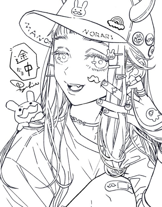 ひさびさoc描いてるよ 