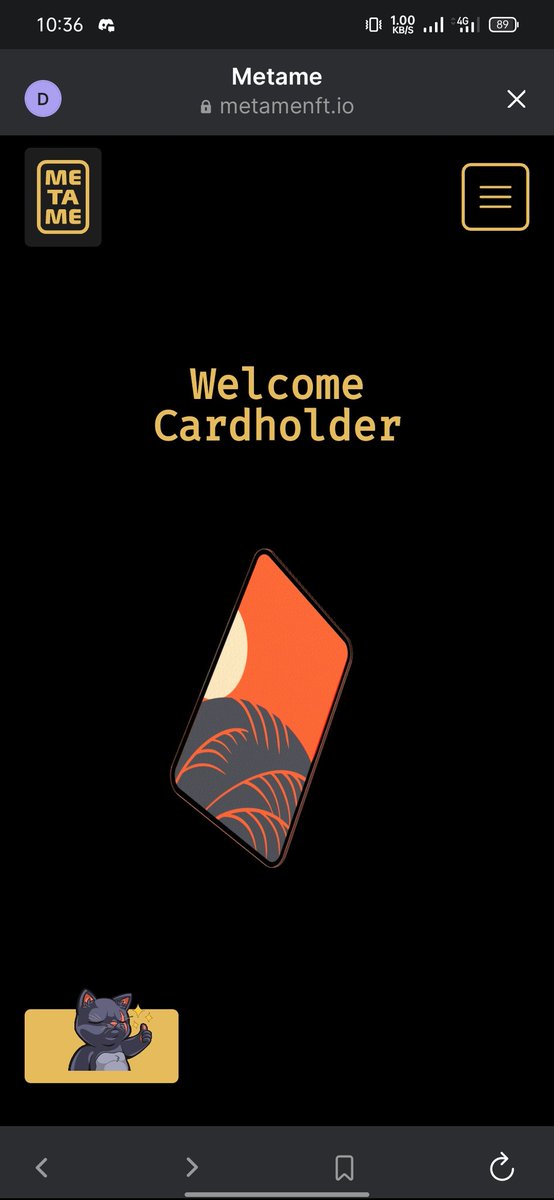 PhilSolChain's tweet image. Got my @metamenft card, excited for the mint lfg🎴