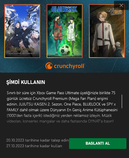 TheMeawave's tweet photo. Globalde ANIME için büyük bir platform var diye konuşmuştuk; Crunchyroll. 
Gamepass Ultimate kullanıcılarına 75 günlük premium veriyor. 
Sponsor falan filan değil, bilin istedim.
https://t.co/WcMTFH4K0h

#GamePass #crunchyroll #anime #animegirl #twitch #twitchtv #news #YouTube https://t.co/KNVR5EU45b