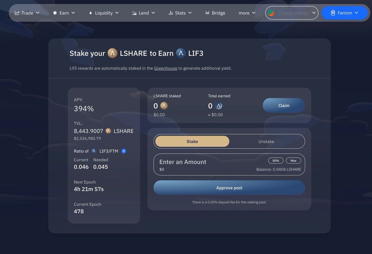 Official_LIF3's tweet photo. ๐๐๐๐
โฒ๏ธ 675%+ APY ๐ฅ
โฒ๏ธ Congratulations on todayโs Fountain prints for both @TombChain & @FantomFDN
โฒ๏ธ Stake your $LSHARE to earn #LIF3 rewards whenever the conditions are met
โฒ๏ธ Get and stake your $LSHARE at https://t.co/zPCDknF7cS
$FTM https://t.co/hUQyMmbmZM