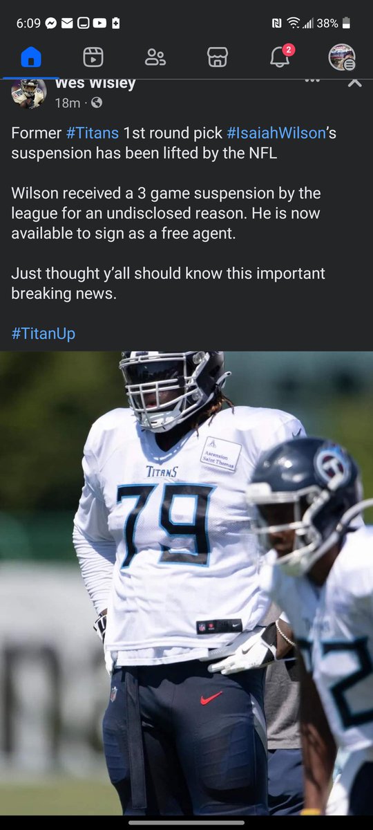 tylorwestra1985's tweet photo. Oooh lets bring him back im sure he could fix all our offensive line problems! Lol 😆🤦🏻‍♂️💩☠️ #titans #TitanUp #wasteddraftpick #sarcasm https://t.co/KEV8bNyAfk