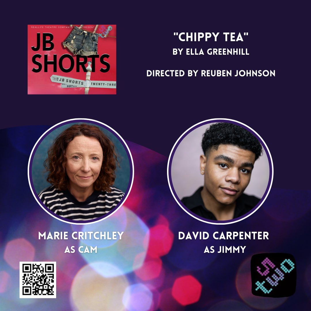 Jbshortsplays's tweet image. 📣CAST ANNOUNCEMENT📣

Meet the cast for ‘Chippy Tea’ by Ella Greenhill ❤️🖤

#JBshorts23 

Get your tickets here ➡️ wegottickets.com/jbshorts/

@53two @critchley_marie @TDavidcarpenter