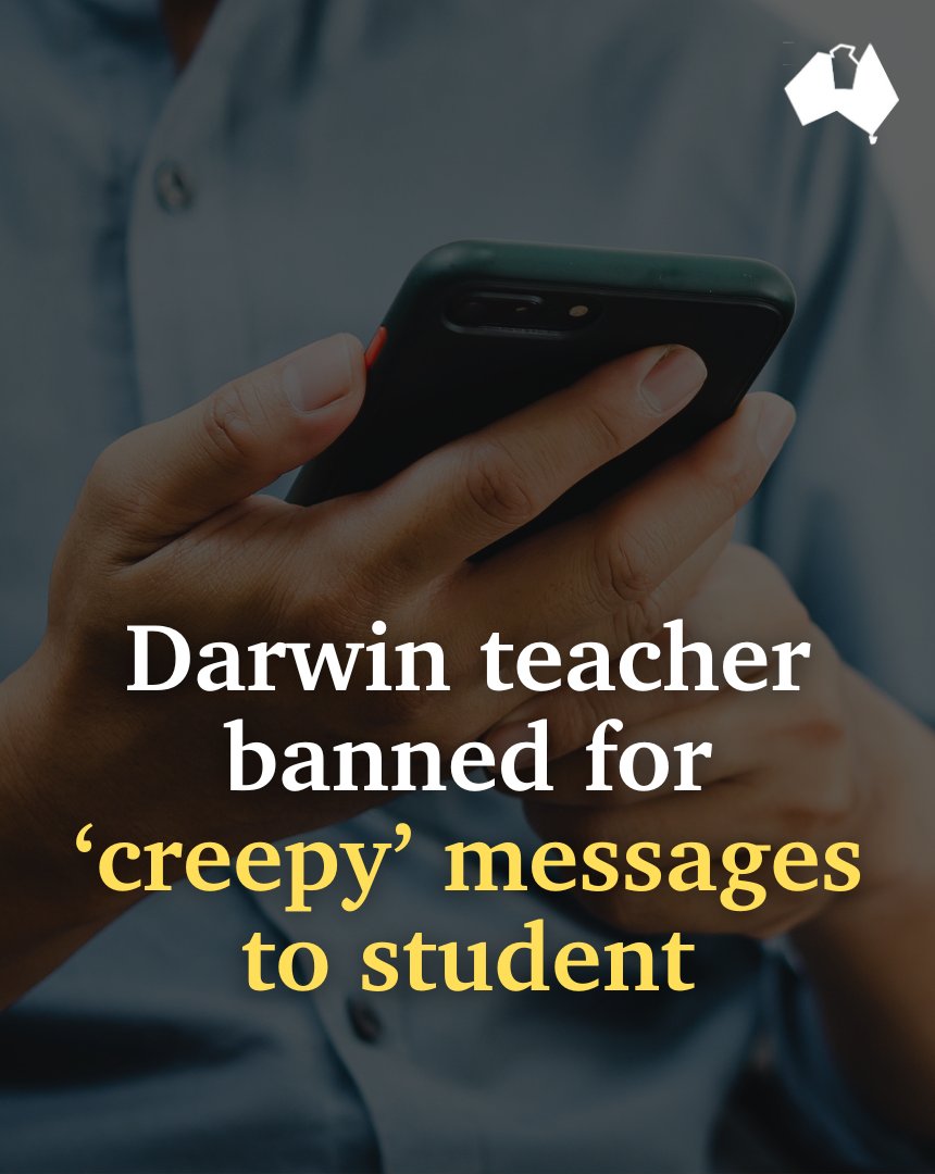 A TEACHER AT A TOP END HIGH SCHOOL HAS BEEN BANNED FROM THE PROFESSION FOR 12 MONTHS AFTER SENDING 'CREEPY' MESSAGES TO A STUDENT. #NTNEWS bit.ly/3Pwn9sH