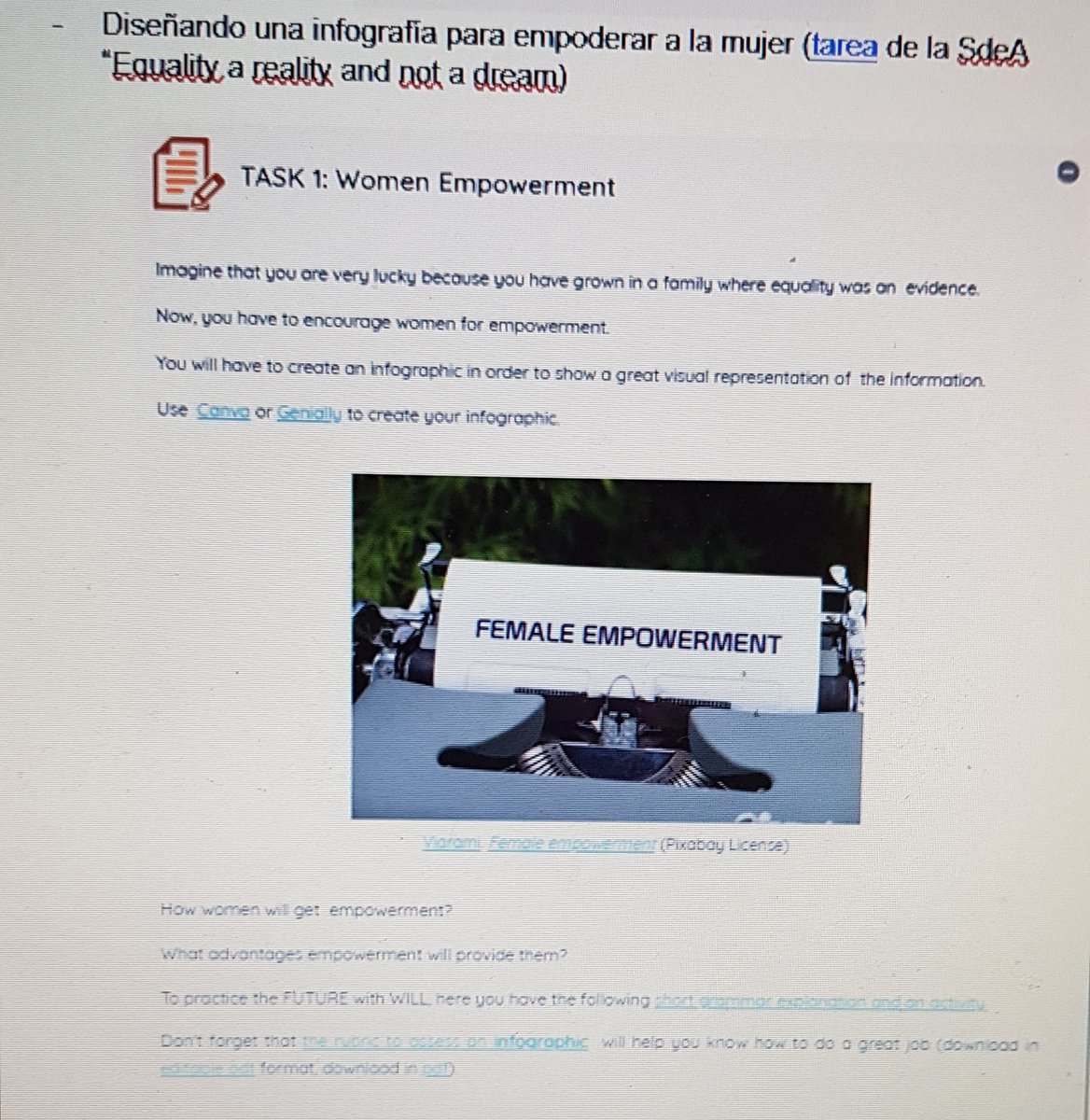 PIEDADISABELgr's tweet photo. Este curso trabajamos en 2Eso interdisciplinarmente con las #SdeA del @proyectoEDIA colabora dep de inglés con música, EF, dibujo y ed. plástica https://t.co/DaJ8kd2N9q