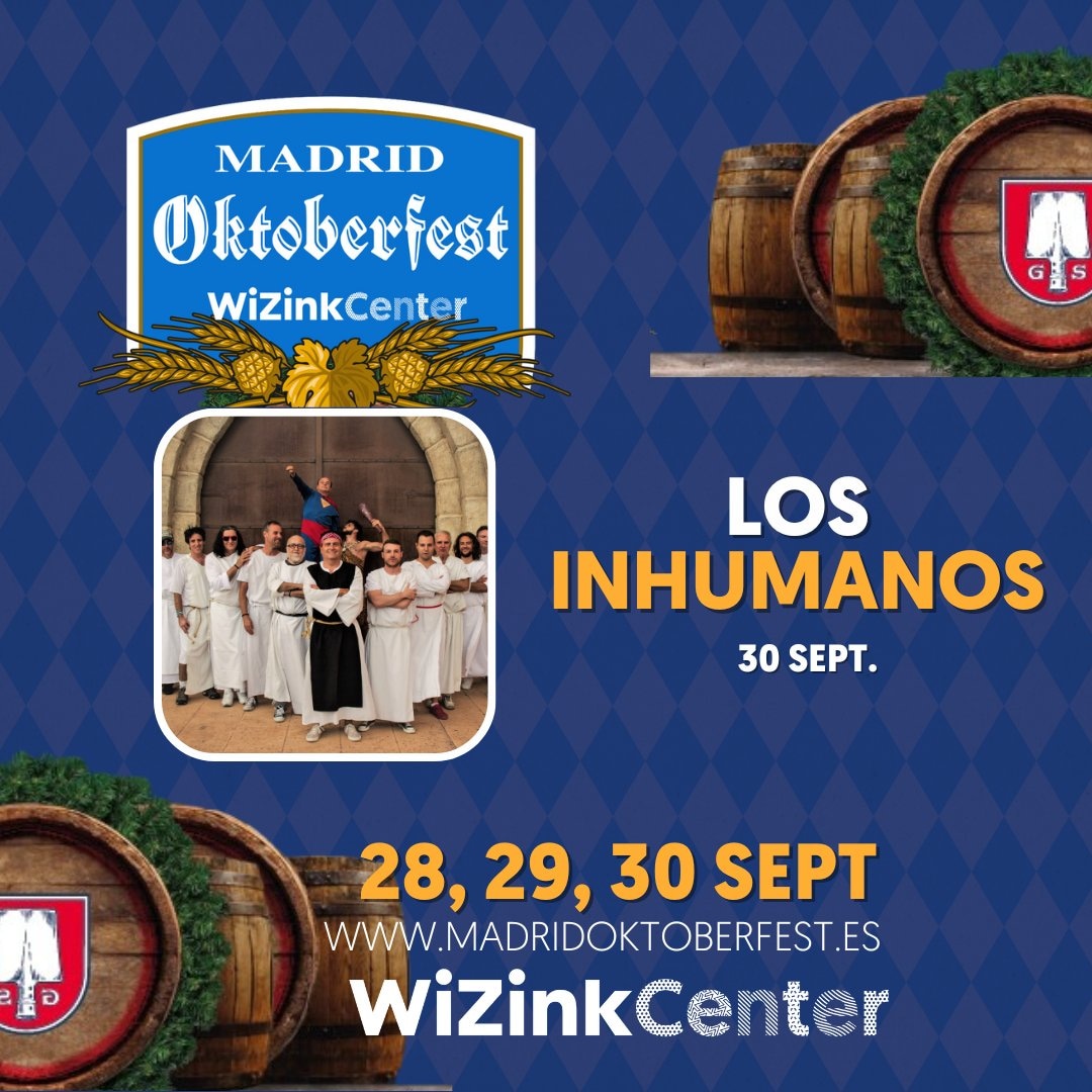 Y terminaremos el fin de semana y septiembre en la capital, en el templo de la música, en la fiesta más divertida del año. Nos vemos este sábado en horario de mediodía o de noche, ahí es nada!!!! @madoktoberfest