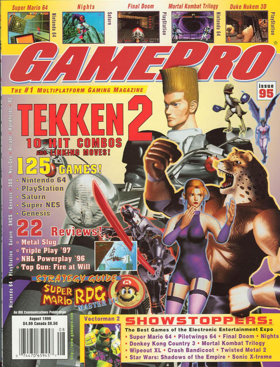 TimelessGamerN's tweet photo. #MagazineCover of the August 1996 issue of GamePro Magazine, which included a huge Tekken 2 feature.
#tekken #tekken2 #gamepro #gamepromagazine https://t.co/wyVFdmtHVW