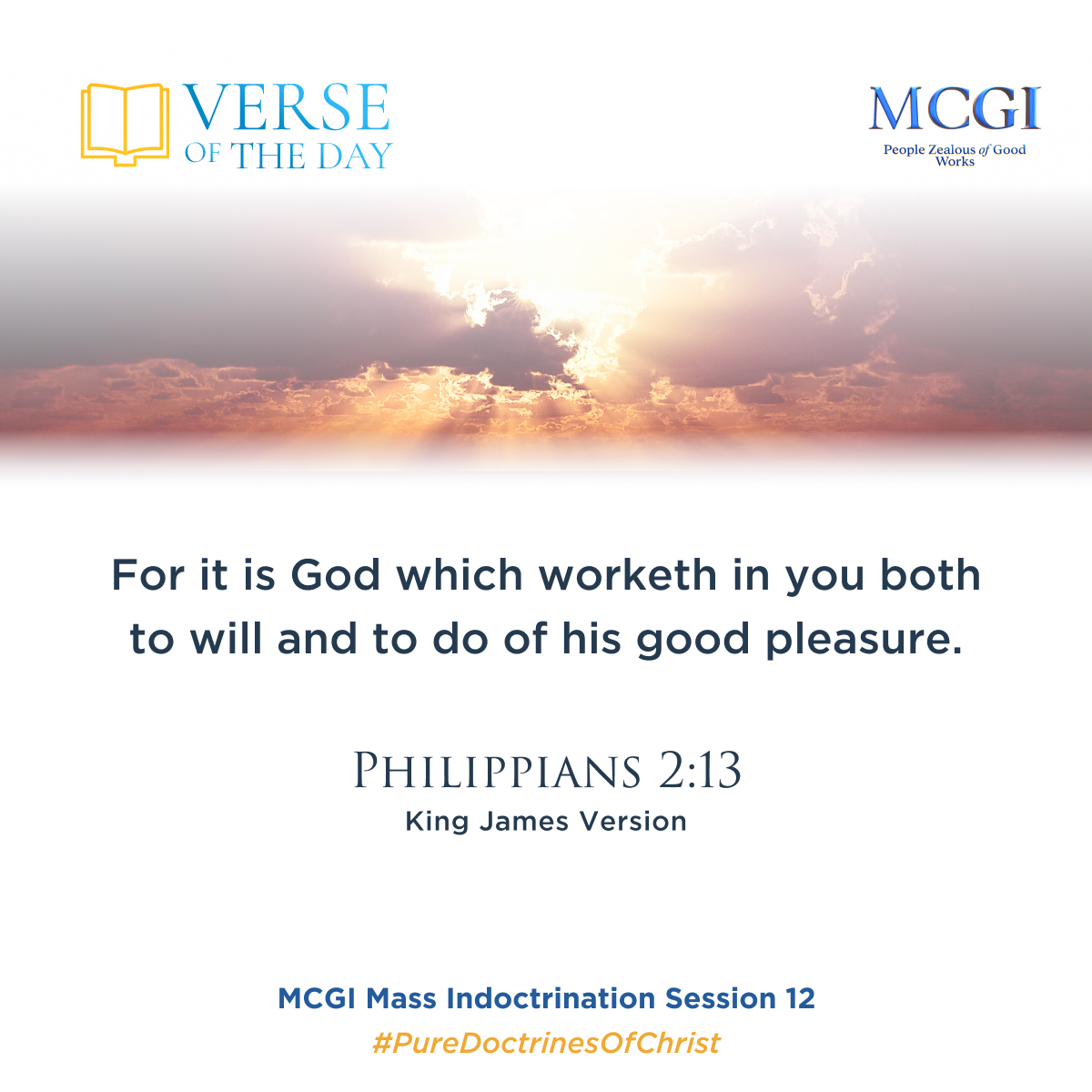 For it is God which worketh in you both to will and to do of his good pleasure.

(Phil. 2:13, KJV)

Sins Against the Holy Spirit
#PureDoctrinesOfChrist
