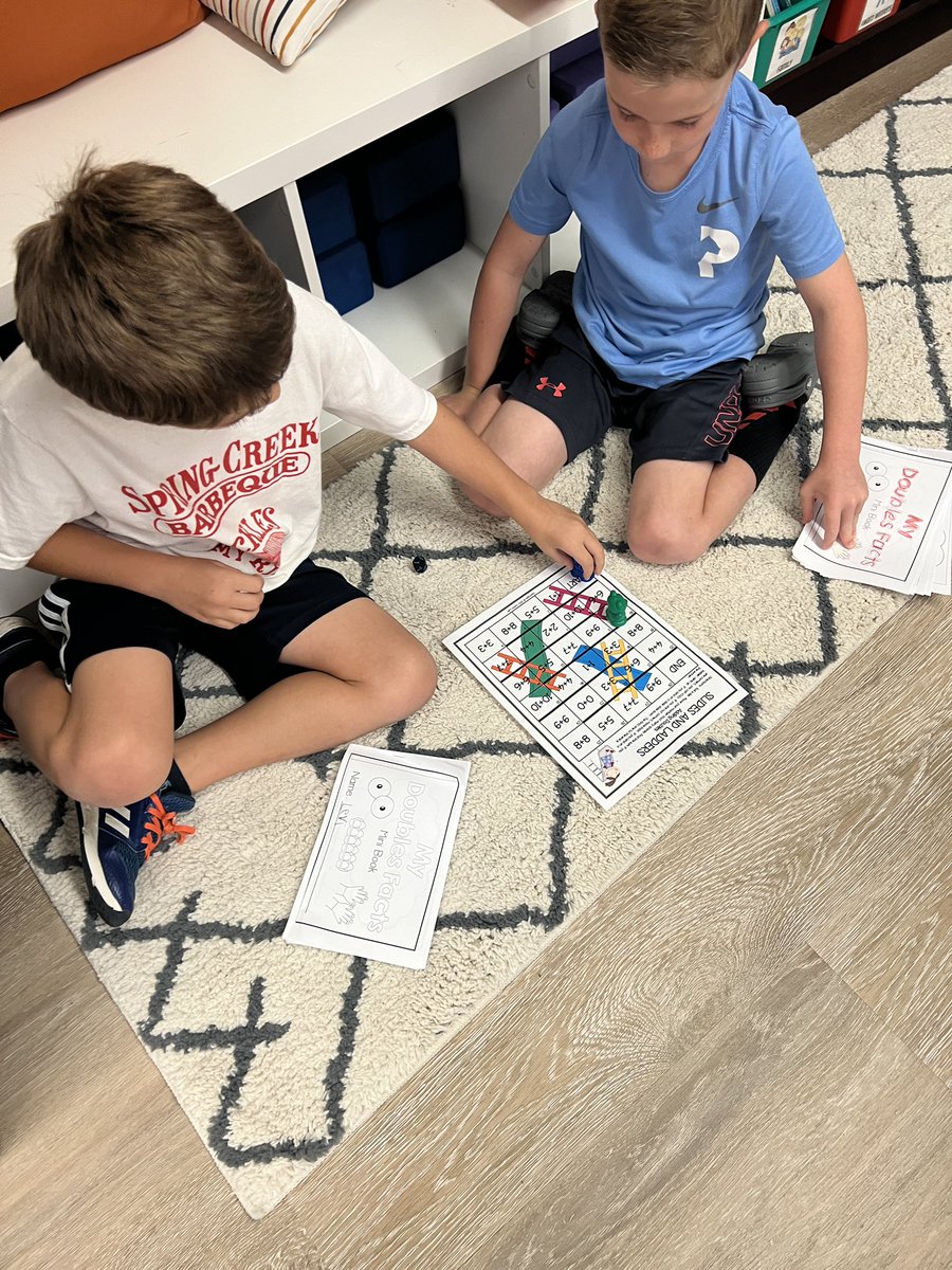 SealePCE's tweet image. Classic Game of Chutes and Ladders today using our Doubles Facts #mathpartners