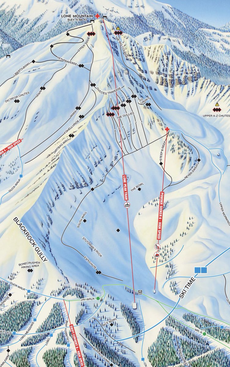 New <a href="/bigskyresort/">Big Sky Resort</a> trail map just dropped - including the new Lone Peak Tram line 🚠 and double blue 🟦🟦 terrain rating